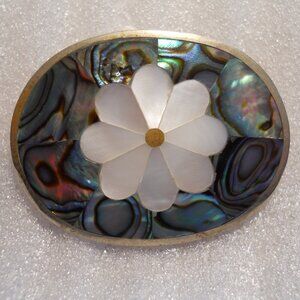 Abalone Shell Flower Pin  330
